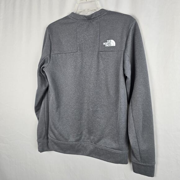 The North Face Sweatshirt Men's S Gray Chest Zipper Pocket Pullover - Picture 8 of 16